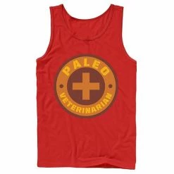 Licensed Character Men's Jurassic World Paleo Veternarian Badge Tank Royal