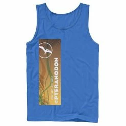 Licensed Character Men's Jurassic World Pteranodon Right Panel Tank Royal -Licensed Character Shop unnamed file 23705