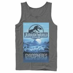 Licensed Character Men's Jurassic World Gyrospheres Tour Park Poster Graphic Tank Top Black -Licensed Character Shop unnamed file 23711