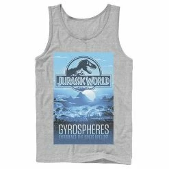 Licensed Character Men's Jurassic World Gyrospheres Tour Park Poster Graphic Tank Top Black -Licensed Character Shop unnamed file 23715