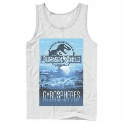 Licensed Character Men's Jurassic World Gyrospheres Tour Park Poster Graphic Tank Top Black -Licensed Character Shop unnamed file 23716