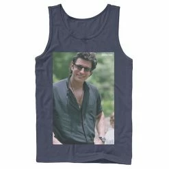 Licensed Character Men's Jurassic Park Jeff Goldblum Smile Poster Style Tank Top Charcoal -Licensed Character Shop unnamed file 23727