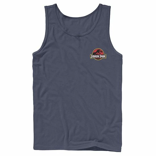 Licensed Character Mens Jurassic Park Logo Red & Yellow Pocket Tank Top 7 Licensed Character Mens Jurassic Park Logo Red & Yellow Pocket Tank Top - Image 5