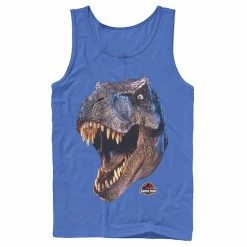 Licensed Character Men's Jurassic Park T-Rex Head Roar Tank Top White -Licensed Character Shop unnamed file 23744