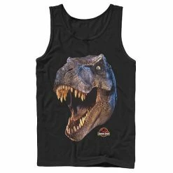 Licensed Character Men's Jurassic Park T-Rex Head Roar Tank Top White -Licensed Character Shop unnamed file 23748