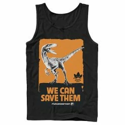 Licensed Character Men's Jurassic World We Can Save Them Poster Tank Red -Licensed Character Shop unnamed file 23753