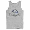 Licensed Character Men's Jurassic World Classic Metal Coin Logo Graphic Tank Top White -Licensed Character Shop unnamed file 23757