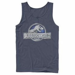 Licensed Character Men's Jurassic World Classic Metal Coin Logo Graphic Tank Top White -Licensed Character Shop unnamed file 23759