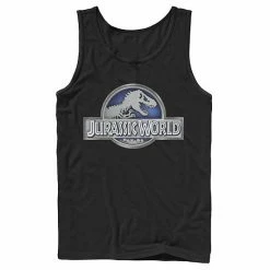 Licensed Character Men's Jurassic World Classic Metal Coin Logo Graphic Tank Top White -Licensed Character Shop unnamed file 23762