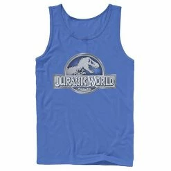 Licensed Character Men's Jurassic World Classic Metal Coin Logo Graphic Tank Top White -Licensed Character Shop unnamed file 23763