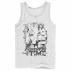 Licensed Character Men's Cartoon Network Adventure Time Splash Tank Top Royal