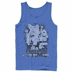 Licensed Character Men's Cartoon Network Adventure Time Splash Tank Top Royal -Licensed Character Shop unnamed file 23768