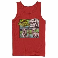 Licensed Character Men's Jurassic World Dinosaurs Group Of 3 Neon Graphic Tank Top Black -Licensed Character Shop unnamed file 23776