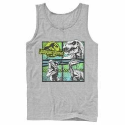 Licensed Character Men's Jurassic World Dinosaurs Group Of 3 Neon Graphic Tank Top Black -Licensed Character Shop unnamed file 23777