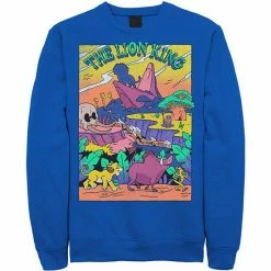 Licensed Character Men's Disney Lion King Legend Of Lion King Colorful Sweatshirt Royal -Licensed Character Shop unnamed file 23804