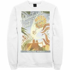 Licensed Character Men's Disney / Pixar Up Poster Distressed Vintage Sweatshirt Red