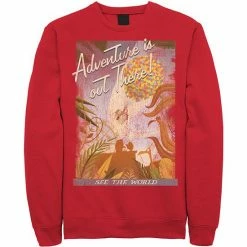 Licensed Character Men's Disney / Pixar Up Poster Distressed Vintage Sweatshirt Red -Licensed Character Shop unnamed file 23808