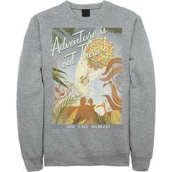 Licensed Character Men's Disney / Pixar Up Poster Distressed Vintage Sweatshirt Red -Licensed Character Shop unnamed file 23813