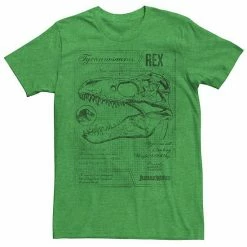 Licensed Character Men's Jurassic World Two T-Rex Vintage Graph Tee Red Heather -Licensed Character Shop unnamed file 23832