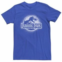 Licensed Character Men's Jurassic Park All White Spray Paint Stencil Movie Logo Tee Charcoal -Licensed Character Shop unnamed file 23878
