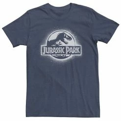 Licensed Character Men's Jurassic Park All White Spray Paint Stencil Movie Logo Tee Charcoal -Licensed Character Shop unnamed file 23880