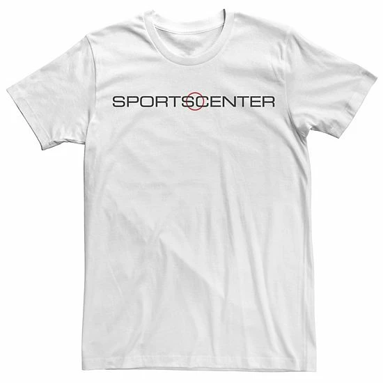 Licensed Character Men's ESPN SportsCenter Black & Red Text Logo Tee Charcoal Heather 5 Licensed Character Men's ESPN SportsCenter Black & Red Text Logo Tee Charcoal Heather - Image 3