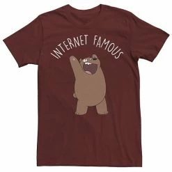 Licensed Character Men's Cartoon Network We Bare Bears Internet Famous Tee Black -Licensed Character Shop unnamed file 23939