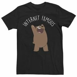 Licensed Character Men's Cartoon Network We Bare Bears Internet Famous Tee Black -Licensed Character Shop unnamed file 23941