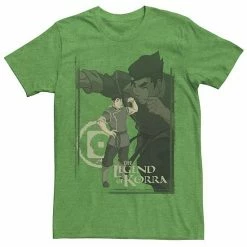Licensed Character Men's The Legend Of Korra Bolin Collage Poster Tee Charcoal Heather