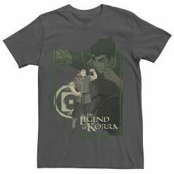 Licensed Character Men's The Legend Of Korra Bolin Collage Poster Tee Charcoal Heather -Licensed Character Shop unnamed file 23958