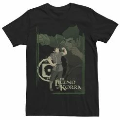 Licensed Character Men's The Legend Of Korra Bolin Collage Poster Tee Charcoal Heather -Licensed Character Shop unnamed file 23961
