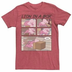 Licensed Character Men's Cartoon Network Steven Universe Lion In A Box Comic Strip Tee Royal
