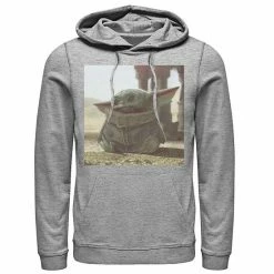 Licensed Character Men's Star Wars The Mandalorian The Child Photograph Hoodie Athletic Heather -Licensed Character Shop unnamed file 23978