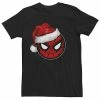 Licensed Character Men's Marvel Spider-Man Santa Hat Short Sleeve Tee -Licensed Character Shop unnamed file 2399