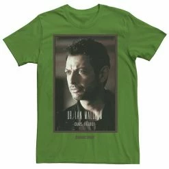 Licensed Character Men's Jurassic Park Dr. Ian Malcolm Chaos Theorist Tee Silver -Licensed Character Shop unnamed file 23993