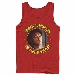 Licensed Character Men's Jurassic Park Remind Me To Thank John For The Weekend Tank Top Black -Licensed Character Shop unnamed file 24021