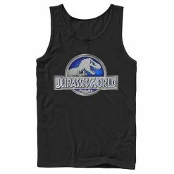 Licensed Character Men's Jurassic World Classic Blue Glow Fossil Logo Graphic Tank Top Athletic Heather -Licensed Character Shop unnamed file 24029