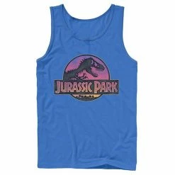 Licensed Character Men's Jurassic Park Logo Gradient Sunset Graphic Tank Top Red -Licensed Character Shop unnamed file 24035