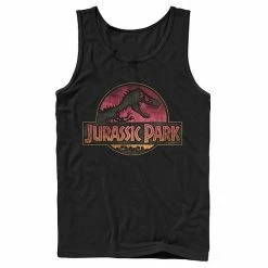 Licensed Character Men's Jurassic Park Logo Gradient Sunset Graphic Tank Top Red -Licensed Character Shop unnamed file 24037