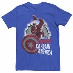 Licensed Character Men's Marvel What If Captain America Zombie Burst Poster Tee Cardinal -Licensed Character Shop unnamed file 24043