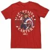 Licensed Character Men's Marvel What If Captain Carter Stamp Tee Navy -Licensed Character Shop unnamed file 24064