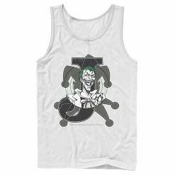 Licensed Character Men's DC Comics Joker Card Laughing Poster Tank Top Navy -Licensed Character Shop unnamed file 24103