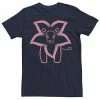 Licensed Character Men's Cartoon Network Steven Universe Flower Lion Outline Tee Navy Heather