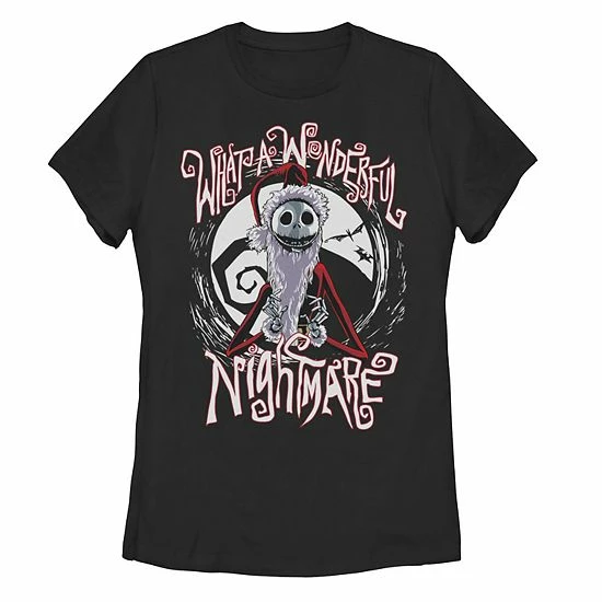 Licensed Character Junior's Disney The Nightmare Before Christmas Jack Santa Claus Tee 3 Licensed Character Junior's Disney The Nightmare Before Christmas Jack Santa Claus Tee