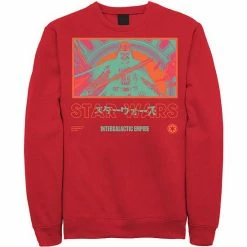 Licensed Character Men's Star Wars Bright Baddies Vader Sweatshirt Red -Licensed Character Shop unnamed file 24179