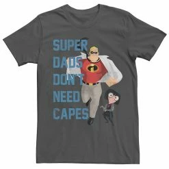 Licensed Character Men's Disney Pixar Incredibles Dont Need Capes Graphic Tee -Licensed Character Shop unnamed file 24207