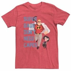 Licensed Character Men's Disney Pixar Incredibles Dont Need Capes Graphic Tee -Licensed Character Shop unnamed file 24209
