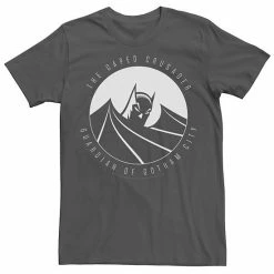 Licensed Character Men's DC Comics Batman The Caped Crusader Text Poster Tee Navy Heather