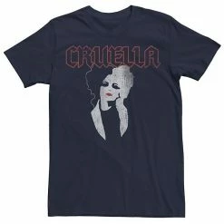 Licensed Character Men's Disney Cruella Dark Portrait Tee Charcoal