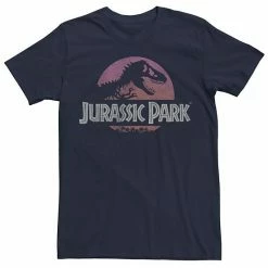 Licensed Character Men's Jurassic Park Gradient Sunset Logo Icon Tee Charcoal -Licensed Character Shop unnamed file 24252